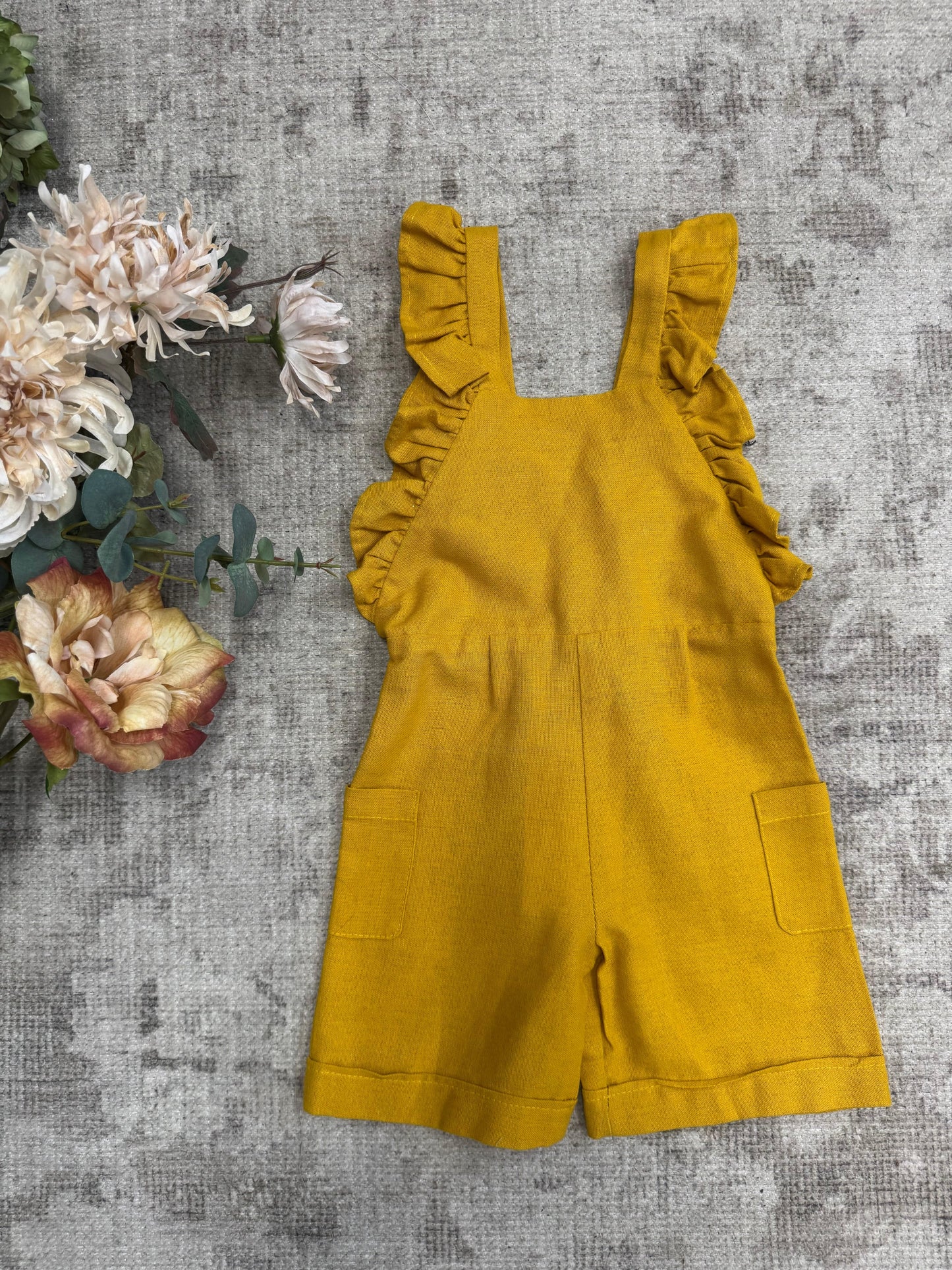 Florence Dungaree - Yellow