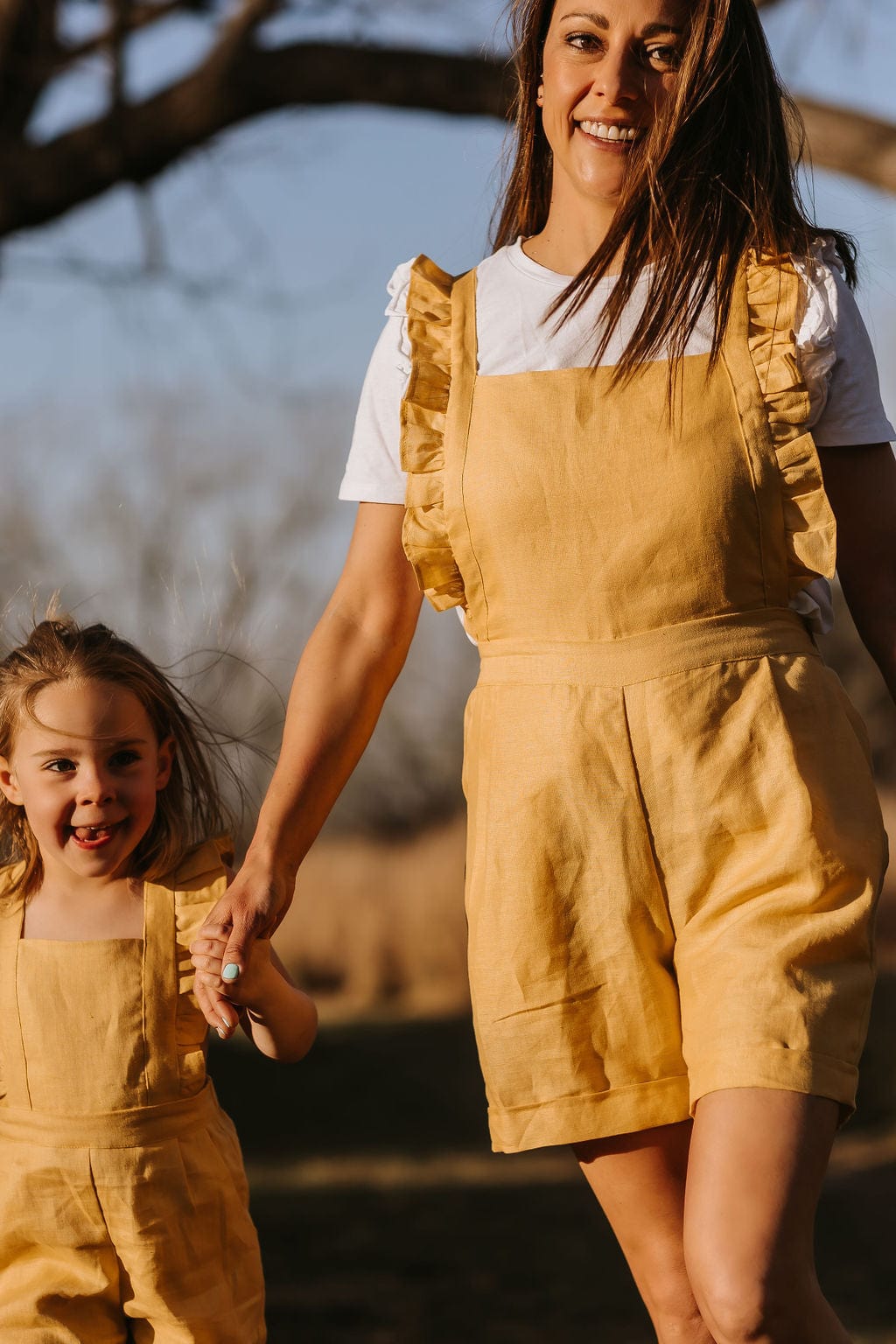 Florence Dungarees - Buttercup Yellow